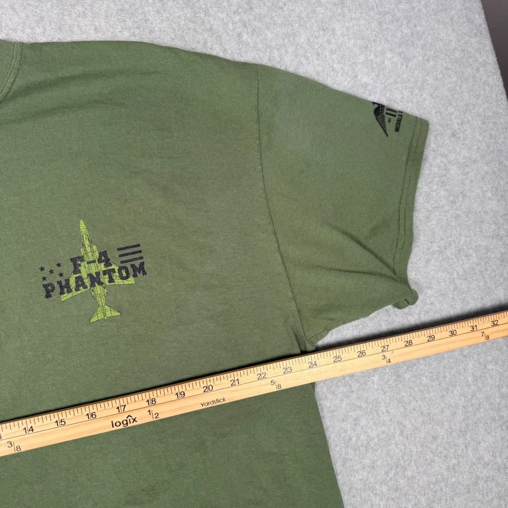 Medals of America F-4 Phantom Mig Killer T-Shirt Mens 2XL Green Military Aviator